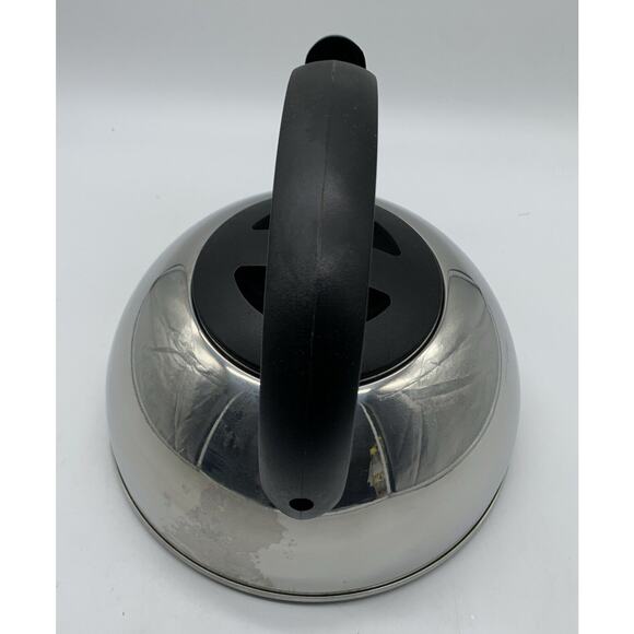 Revere Stainless Steel Whistling Tea Kettle Paul Rever Ware Easy-Fill Easy Clean - Picture 4 of 7